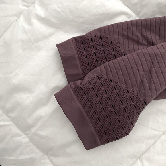 Purple energy seamless gym shark leggings - Picture 4 of 5